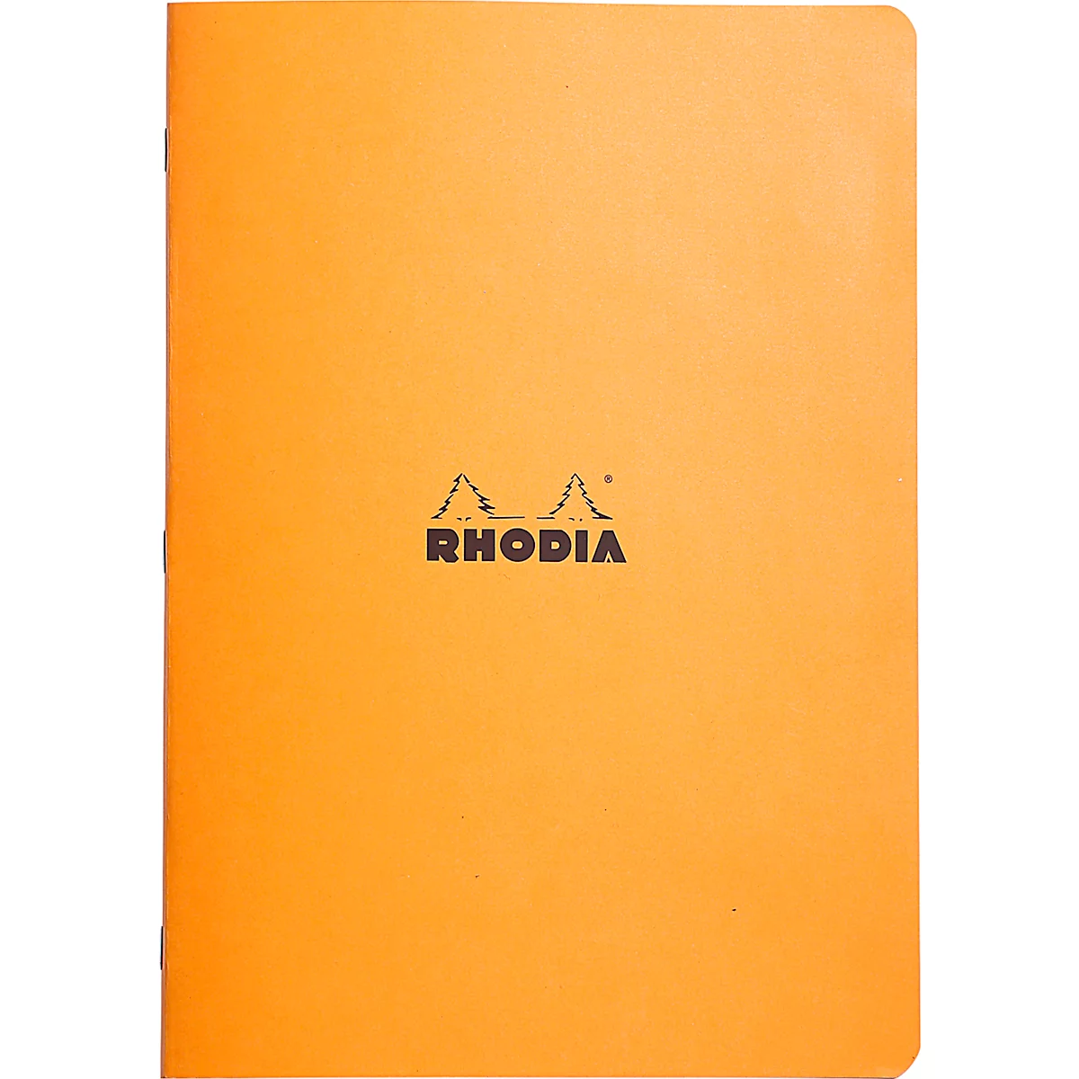 Cahier de notes Rhodia, 48 feuilles, DIN A4, 80g/m², certifié PEFC®, couverture souple, quadrillé, orange