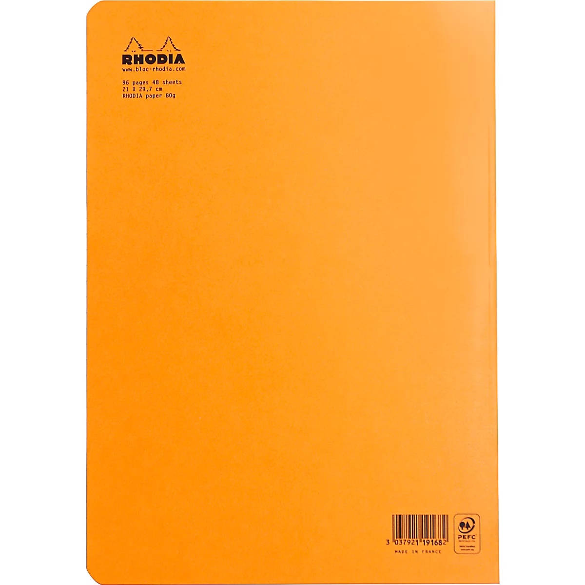Cahier de notes Rhodia A4 48 feuilles lignées 80g