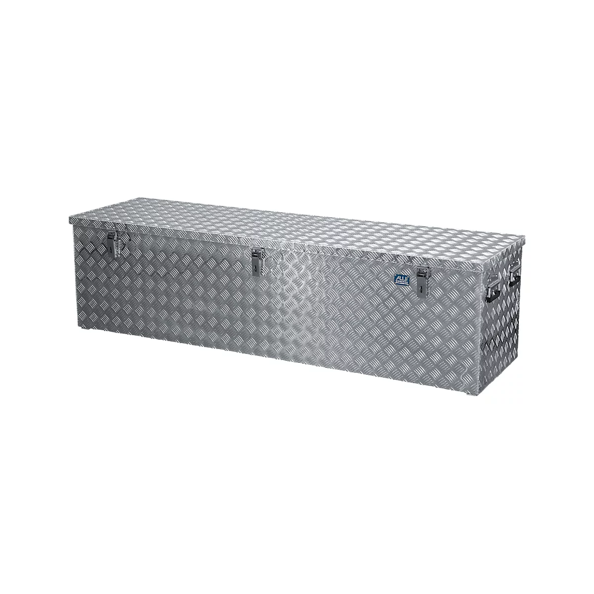 Caisse de transport Alutec, tôle d'aluminium à damier avec amortisseurs à gaz, 470 L