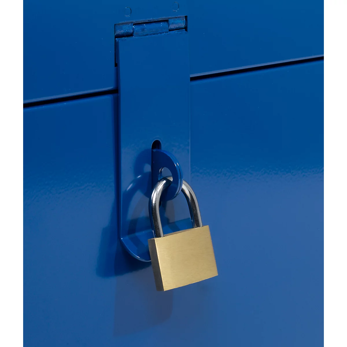 Caisse de transport, compartiment pour documents, compartiment amovible pour outils, L 830 x l 440 x H 340 mm, tôle d'acier, RAL 5010