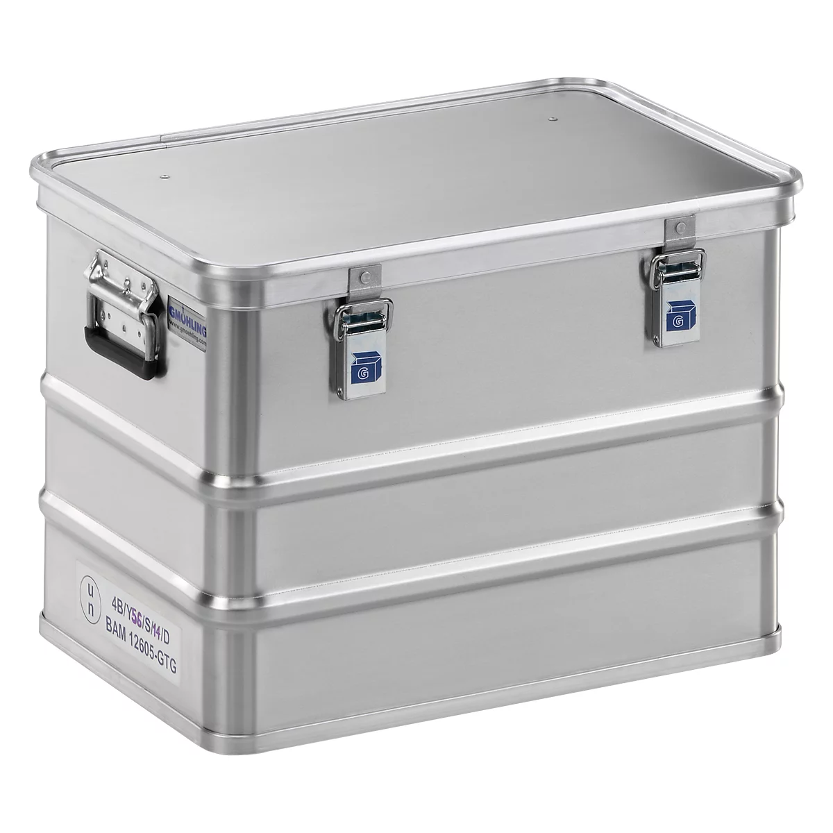 Caisse de transport, métal léger, Homologation pour les produits dangereux, 73 L