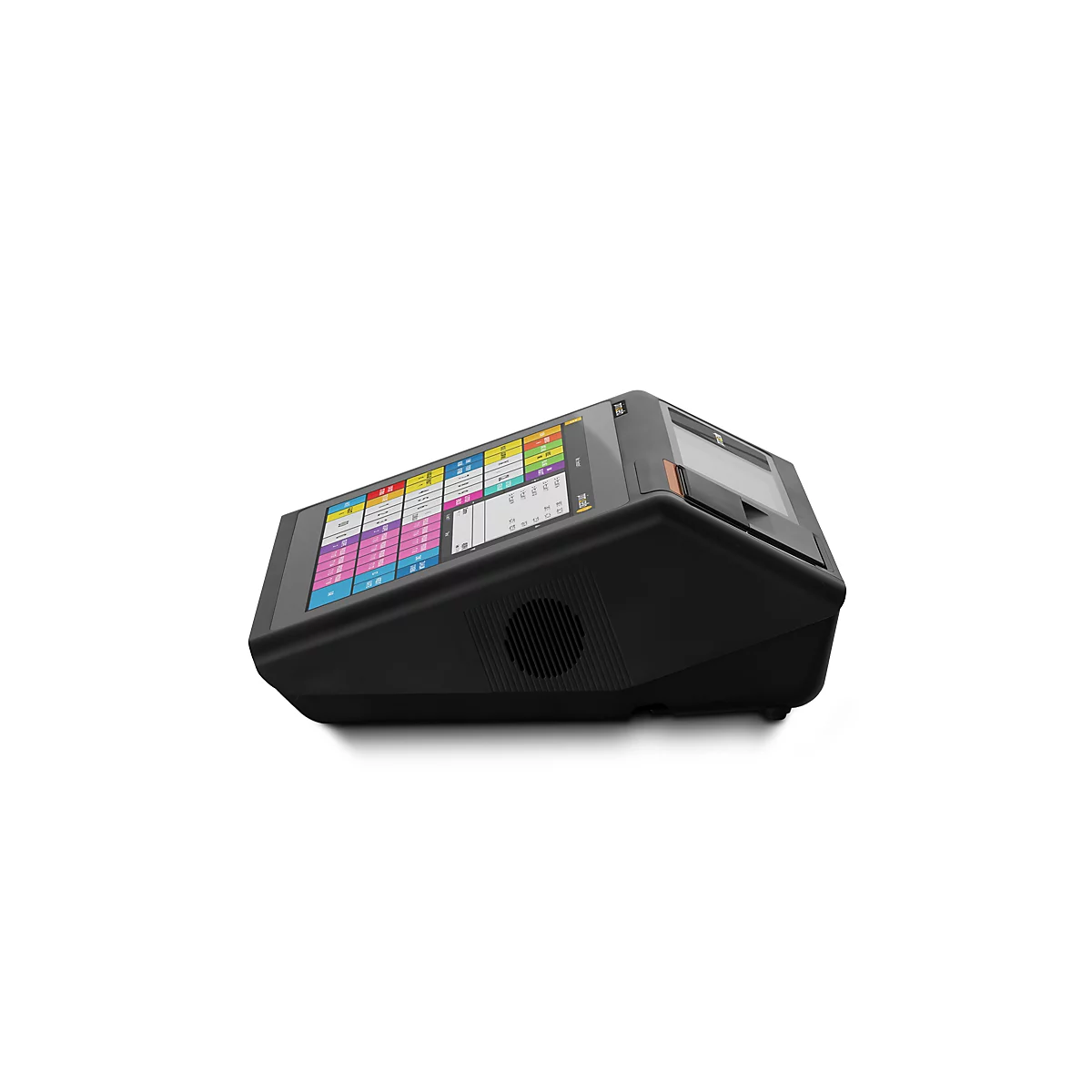 Caisse enregistreuse Primasello X120, TSE inclus, imprimante thermique 58 mm, USB/RJ11/RJ12/RJ45, conforme GoBD, L 290 x P 260 x H 99 mm, noir