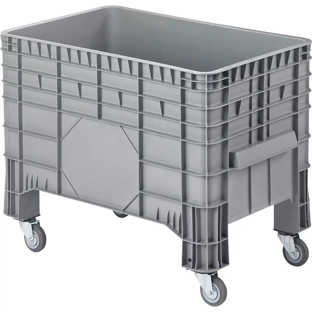 Caisse palette gerbable - mobile - polyéthylène - 285 L (livré sans couvercle)