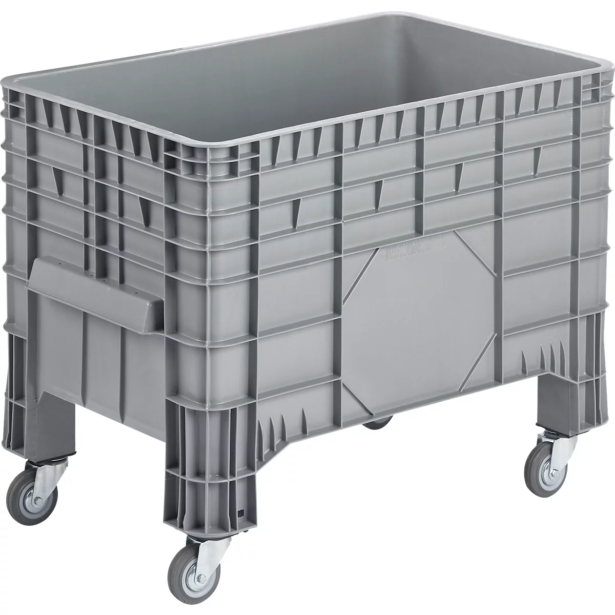 Caisse palette gerbable - mobile - polyéthylène - 285 L (livré sans couvercle)