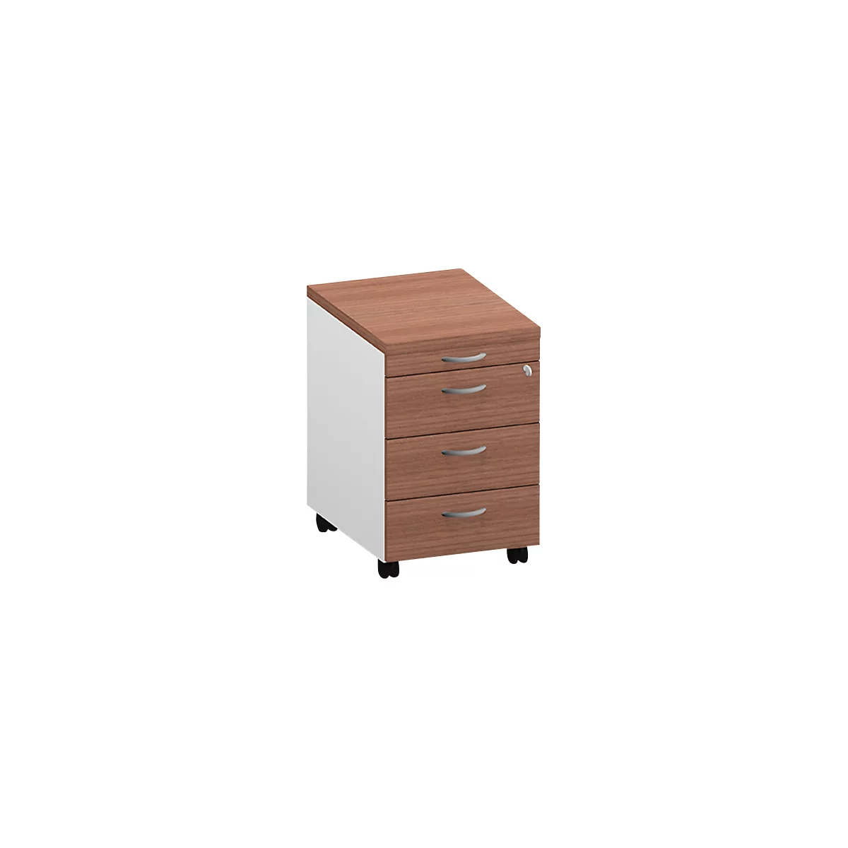 Caisson mobile ARLON-OFFICE, l. 420 x P 560 x H 585 mm, noix Canaletto