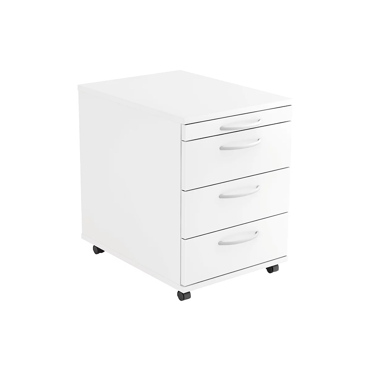 Caisson mobile TARA, 3 tiroirs, l. 428 x P 580 x H 590 mm, blanc