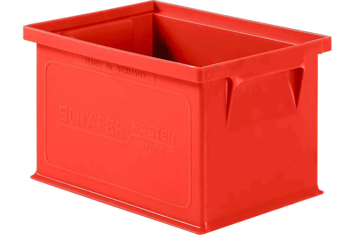 Caja apilable 14/6-4, 40 unidades, plástico, 2,5 l, rojo 
