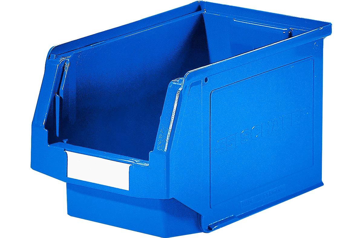 Caja con abertura frontal LF 322, plástico, 10,4 l, azul