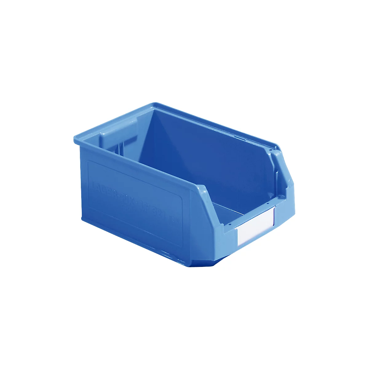 Caja con abertura frontal SSI Schäfer LF 321, polipropileno, L 343 x An 209 x Al 145 mm, 7,5 l, azul