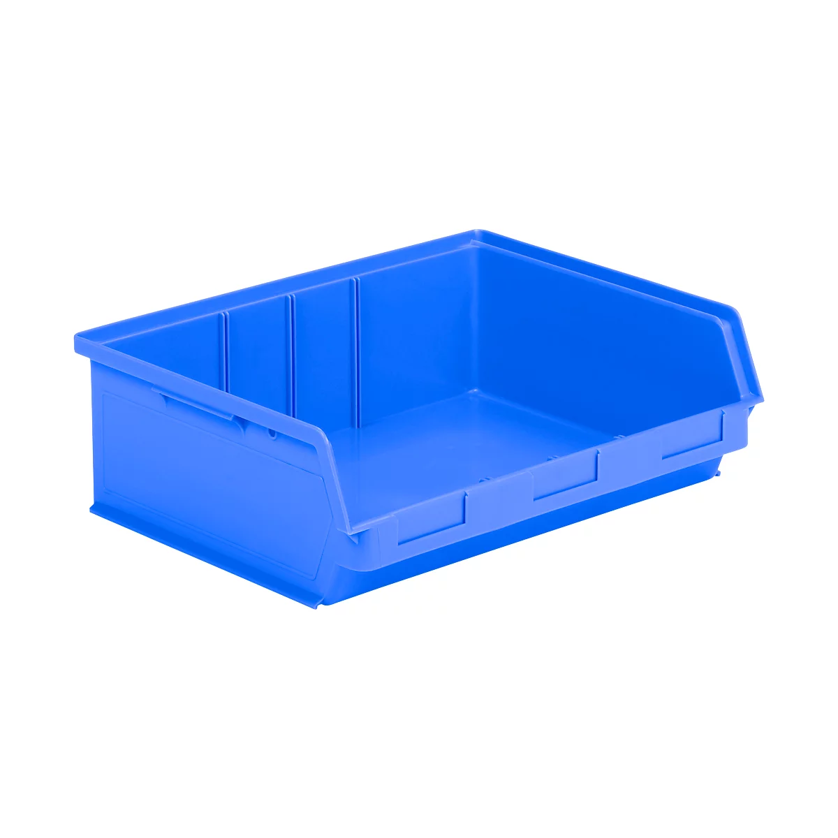 Caja con abertura frontal SSI Schäfer LF 351 ZW, polipropileno, L 348 x An 470 x Al 145 mm, 17 l, azul