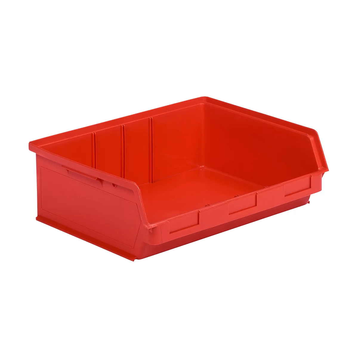 Caja con abertura frontal SSI Schäfer LF 351 ZW, polipropileno, L 348 x An 470 x Al 145 mm, 17 l, rojo