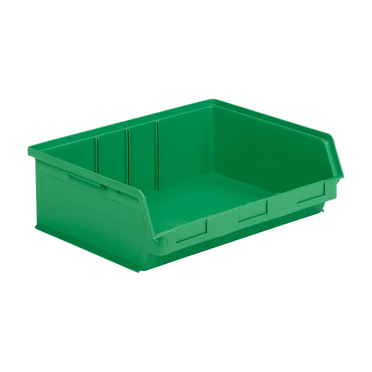 Caja con abertura frontal SSI Schäfer LF 351 ZW, polipropileno, L 348 x An 470 x Al 145 mm, 17 l, verde