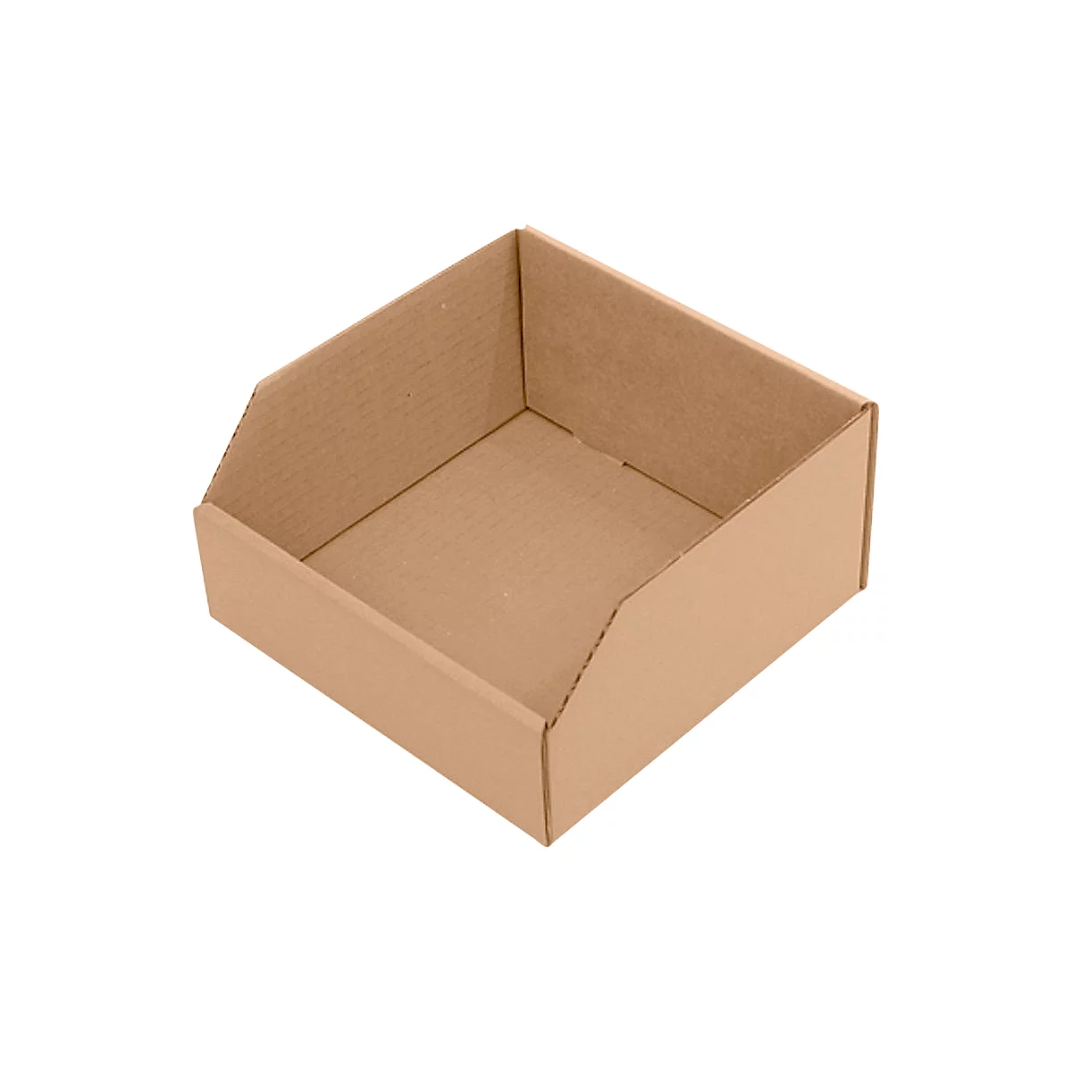 Caja de almacenaje con frontal abierto, L 200 x A 200 x A 100 mm, 3,5 L, 50 piezas