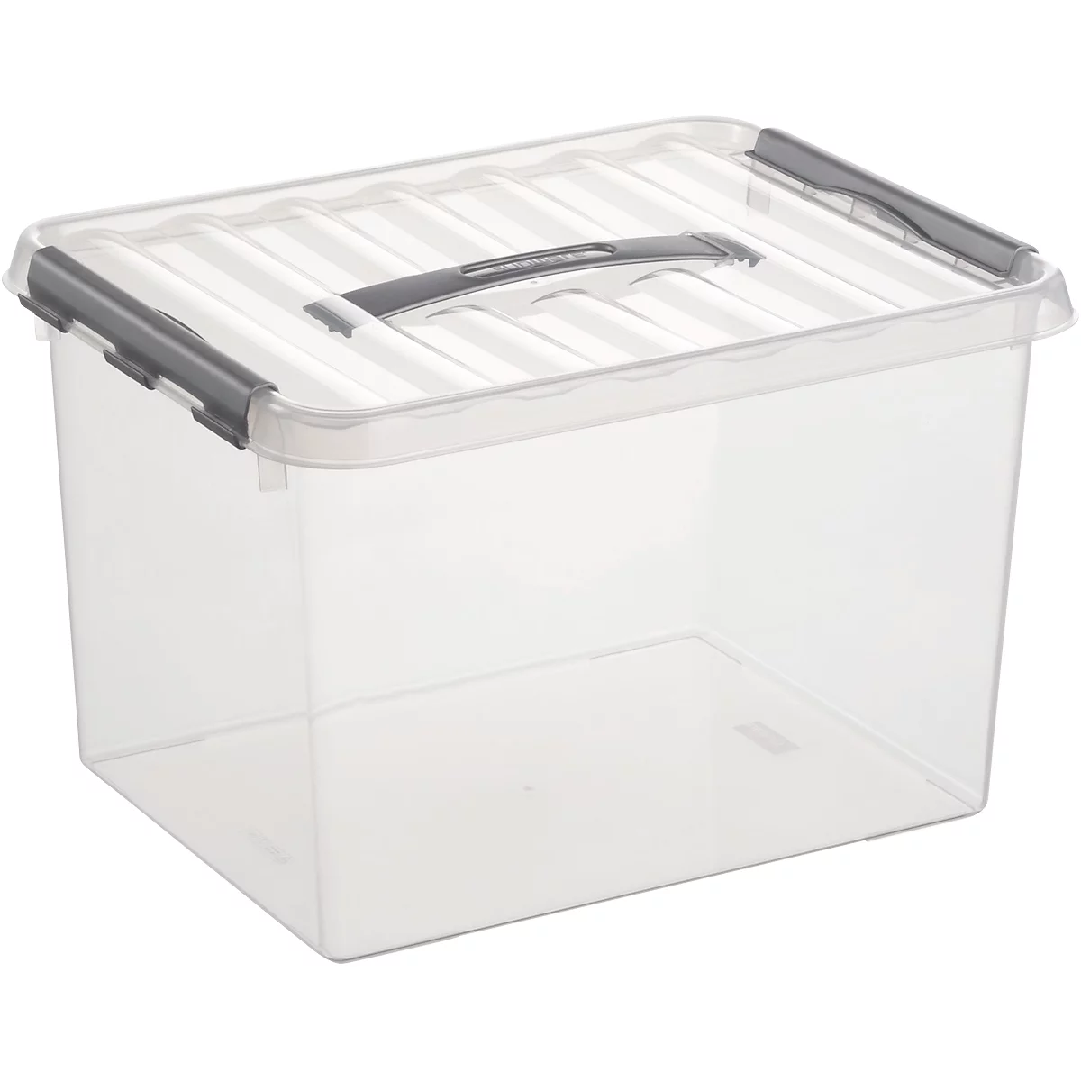 Caja de almacenaje Sunware Q-line, tapa con asa, 22 l, L 400 x An 300 x Al 260 mm