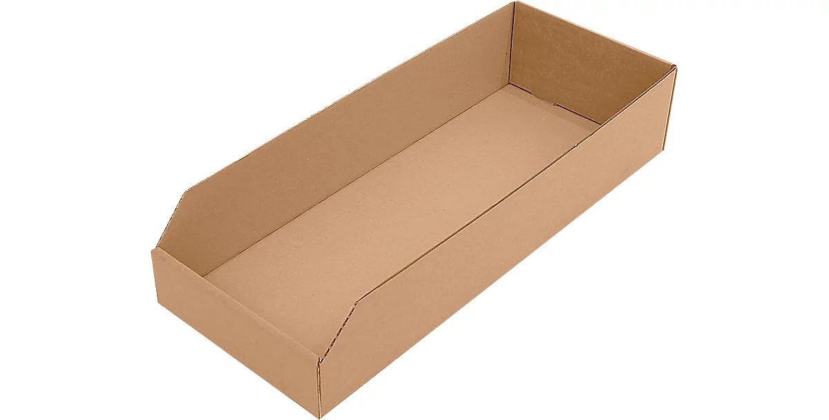 Caja de almacenamiento abierta, L 500 x A 200 x A 100 mm, 9,3 L, 50 piezas