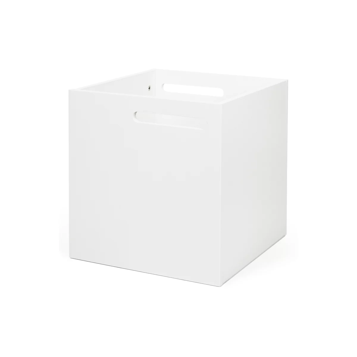 Caja de almacenamiento Berlín, de aglomerado recubierto de melamina, 340 mm, blanco