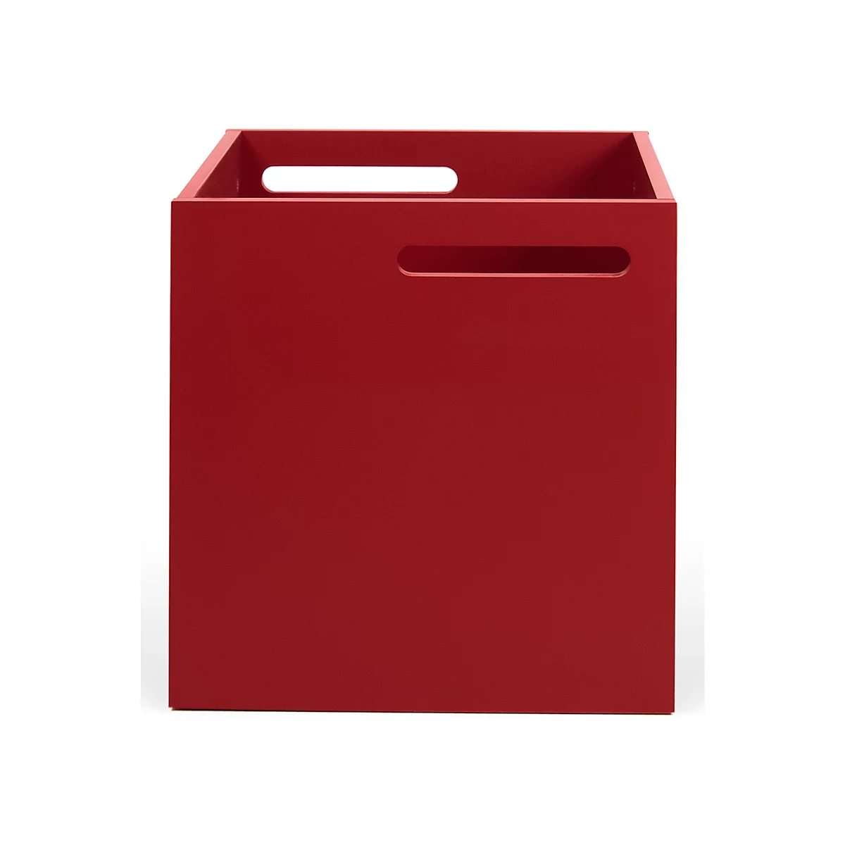 Caja de almacenamiento Berlín, de aglomerado recubierto de melamina, 340 mm, rojo