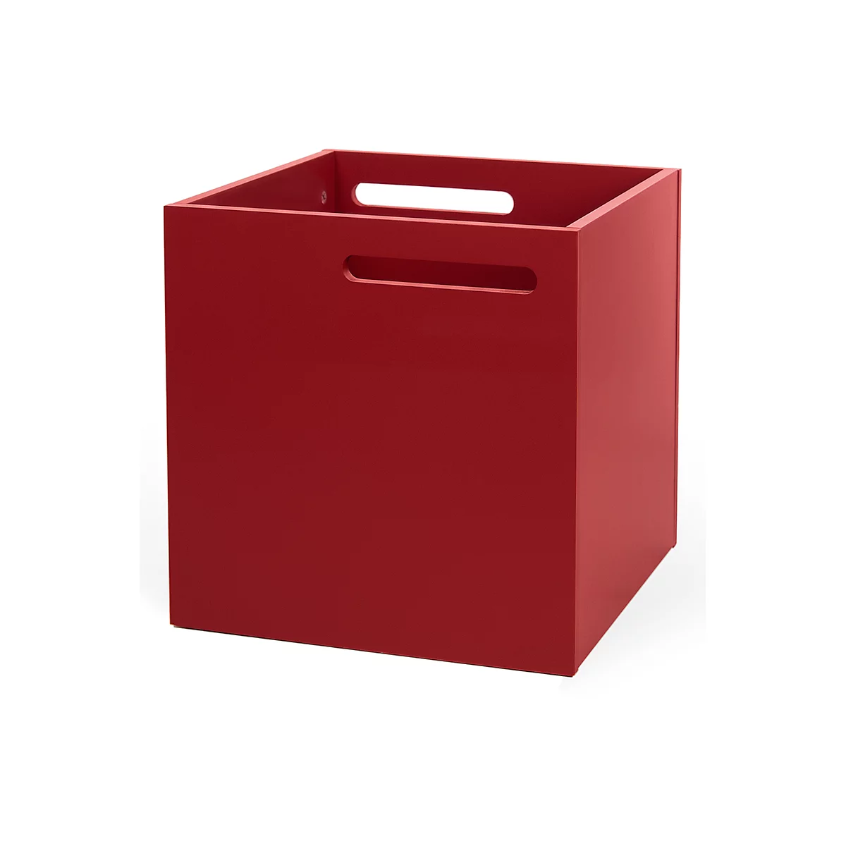 Caja de almacenamiento Berlín, de aglomerado recubierto de melamina, 340 mm, rojo