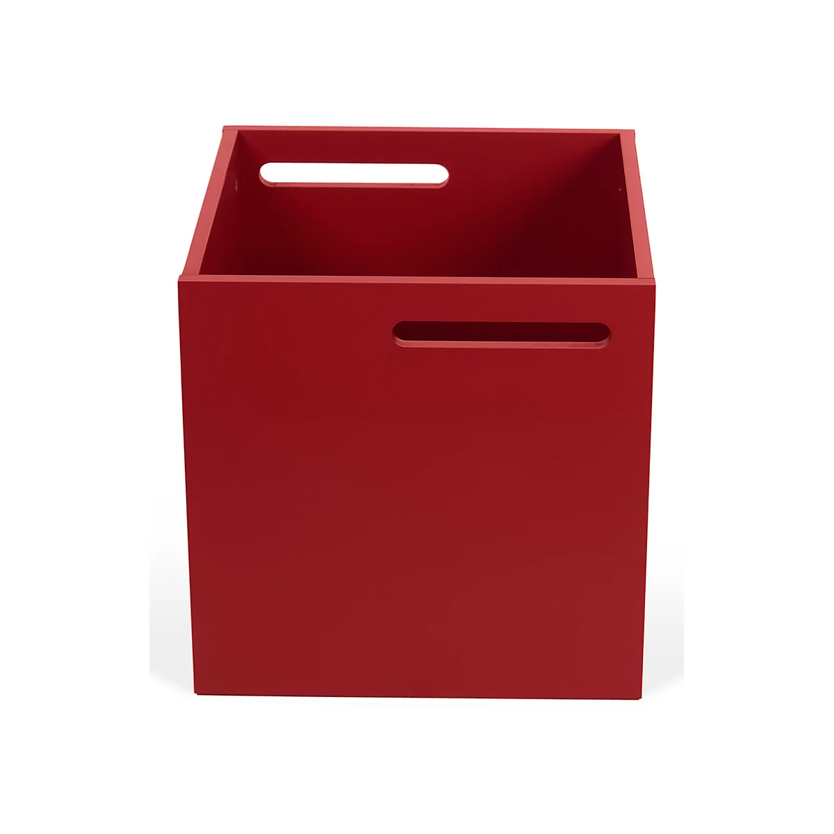 Caja de almacenamiento Berlín, de aglomerado recubierto de melamina, 340 mm, rojo