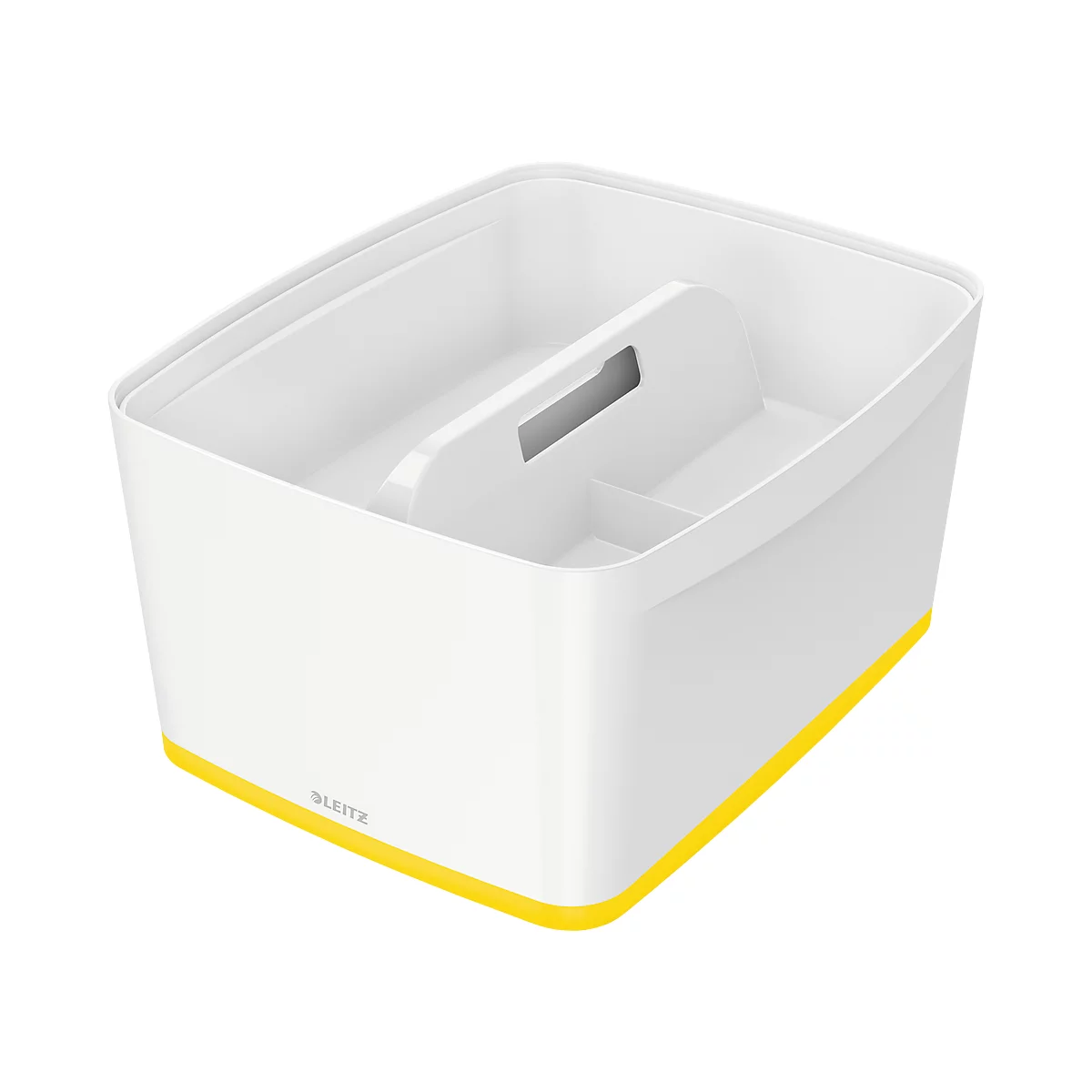 Caja de almacenamiento Leitz MyBox, DIN A4, para utensilios, blanco/amarillo