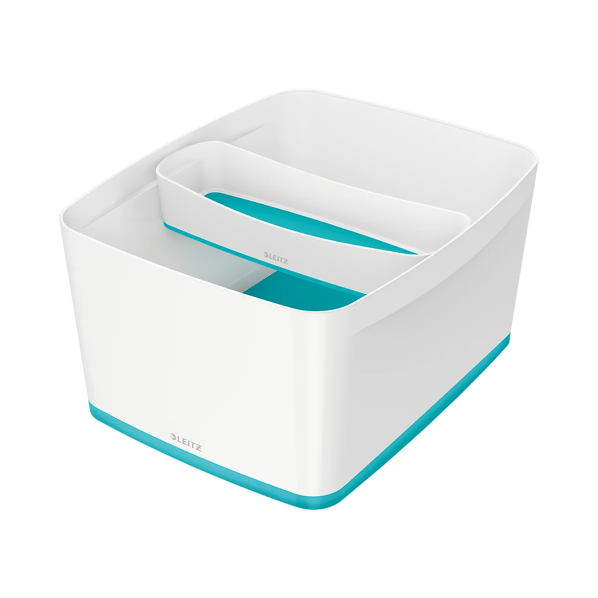 Caja de almacenamiento Leitz MyBox, DIN A4, para utensilios, blanco/azul hielo