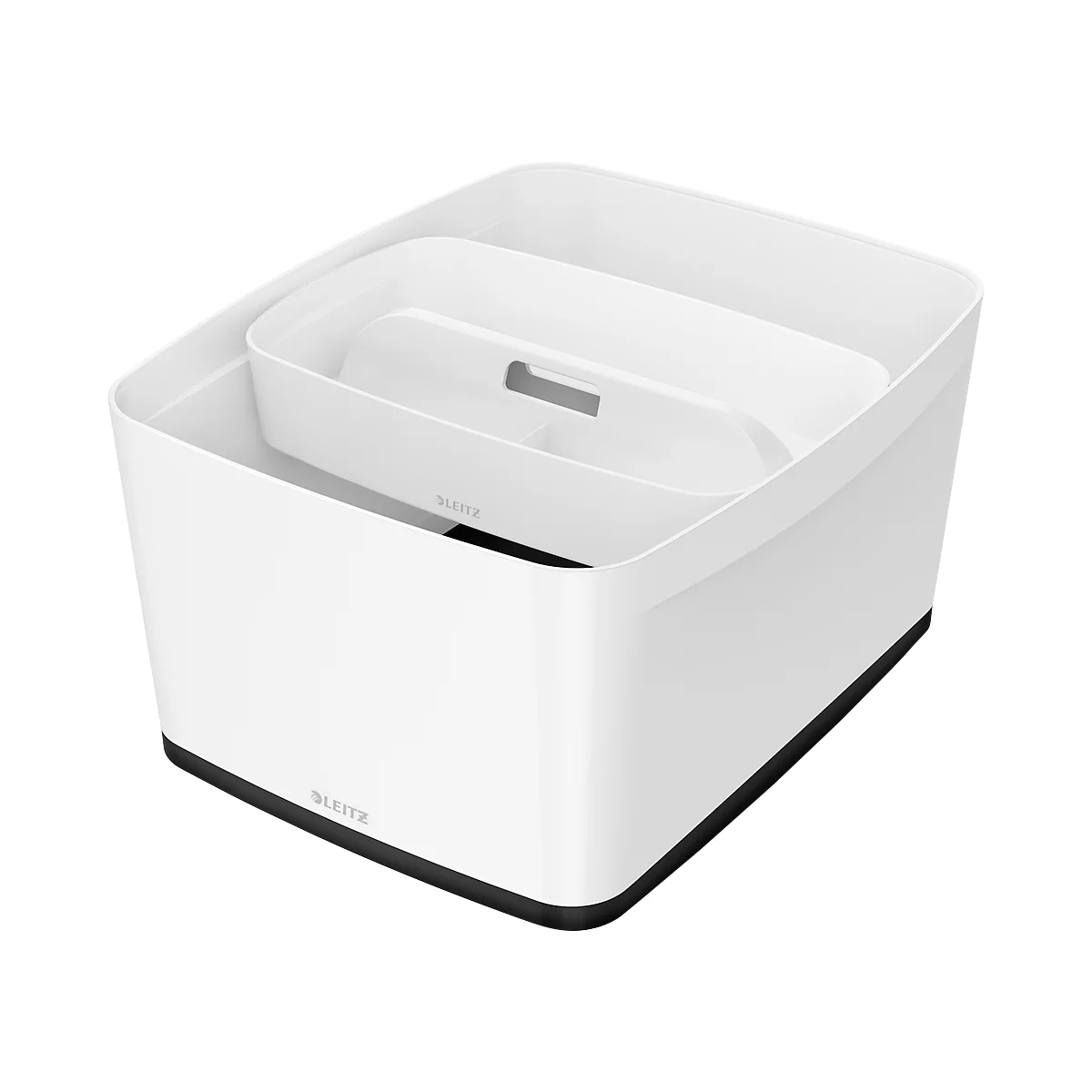 Caja de almacenamiento Leitz MyBox, DIN A4, para utensilios, blanco/negro