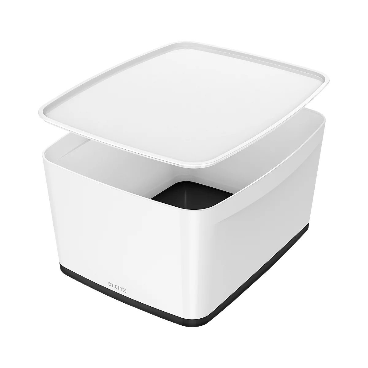 Caja de almacenamiento Leitz MyBox, DIN A4, para utensilios, blanco/negro