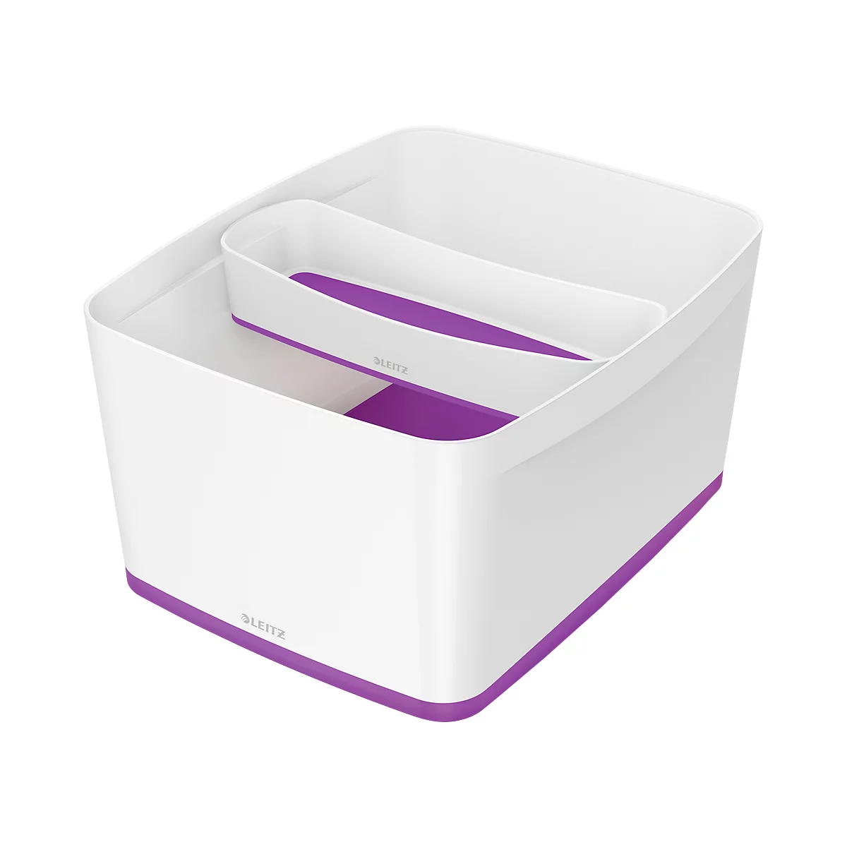 Caja de almacenamiento Leitz MyBox, DIN A4, para utensilios, blanco/violeta