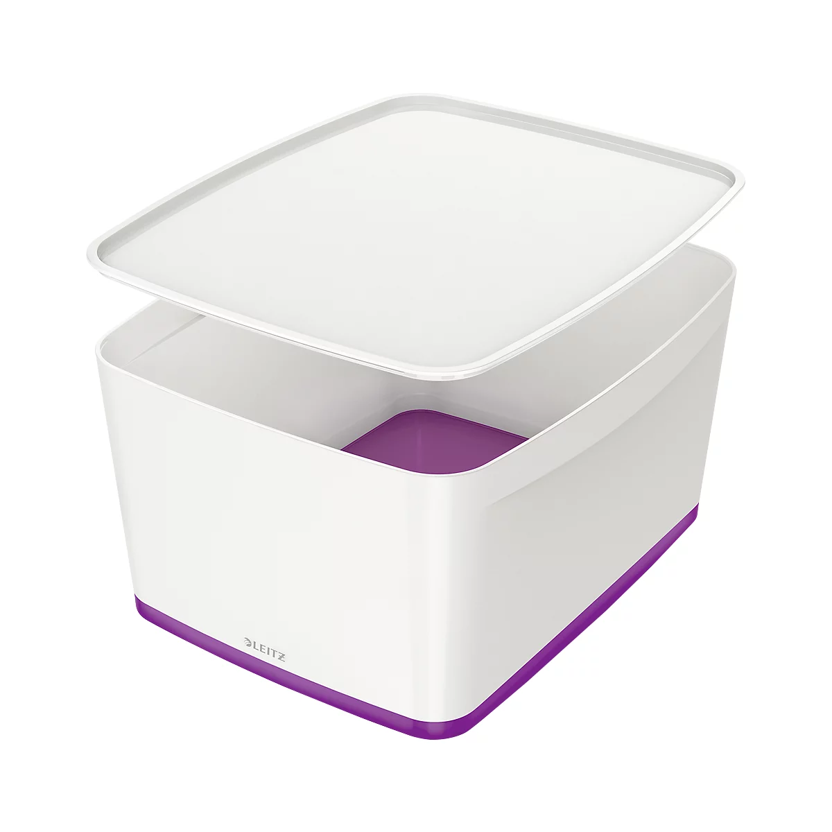 Caja de almacenamiento Leitz MyBox, DIN A4, para utensilios, blanco/violeta