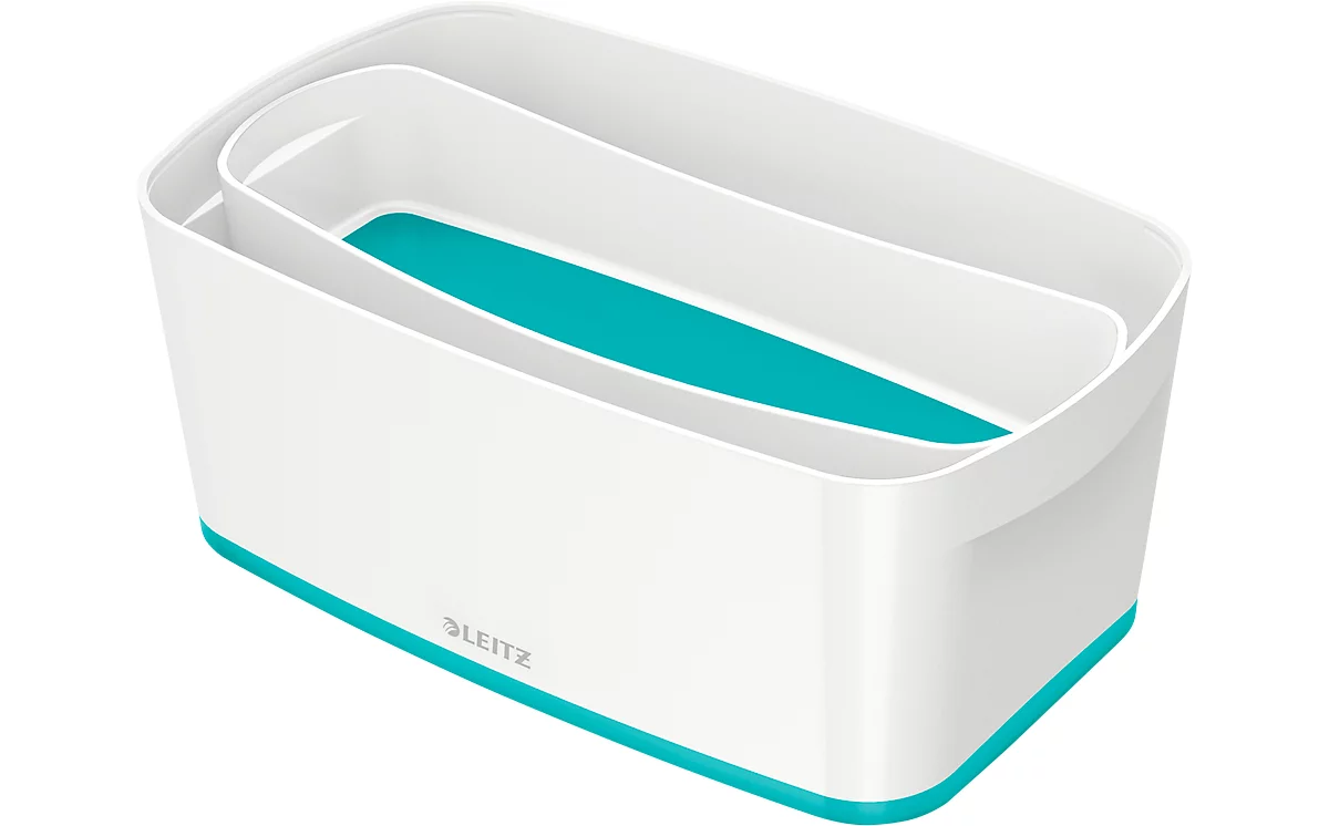 Caja de almacenamiento Leitz MyBox, DIN A5, para utensilios, blanco/azul hielo