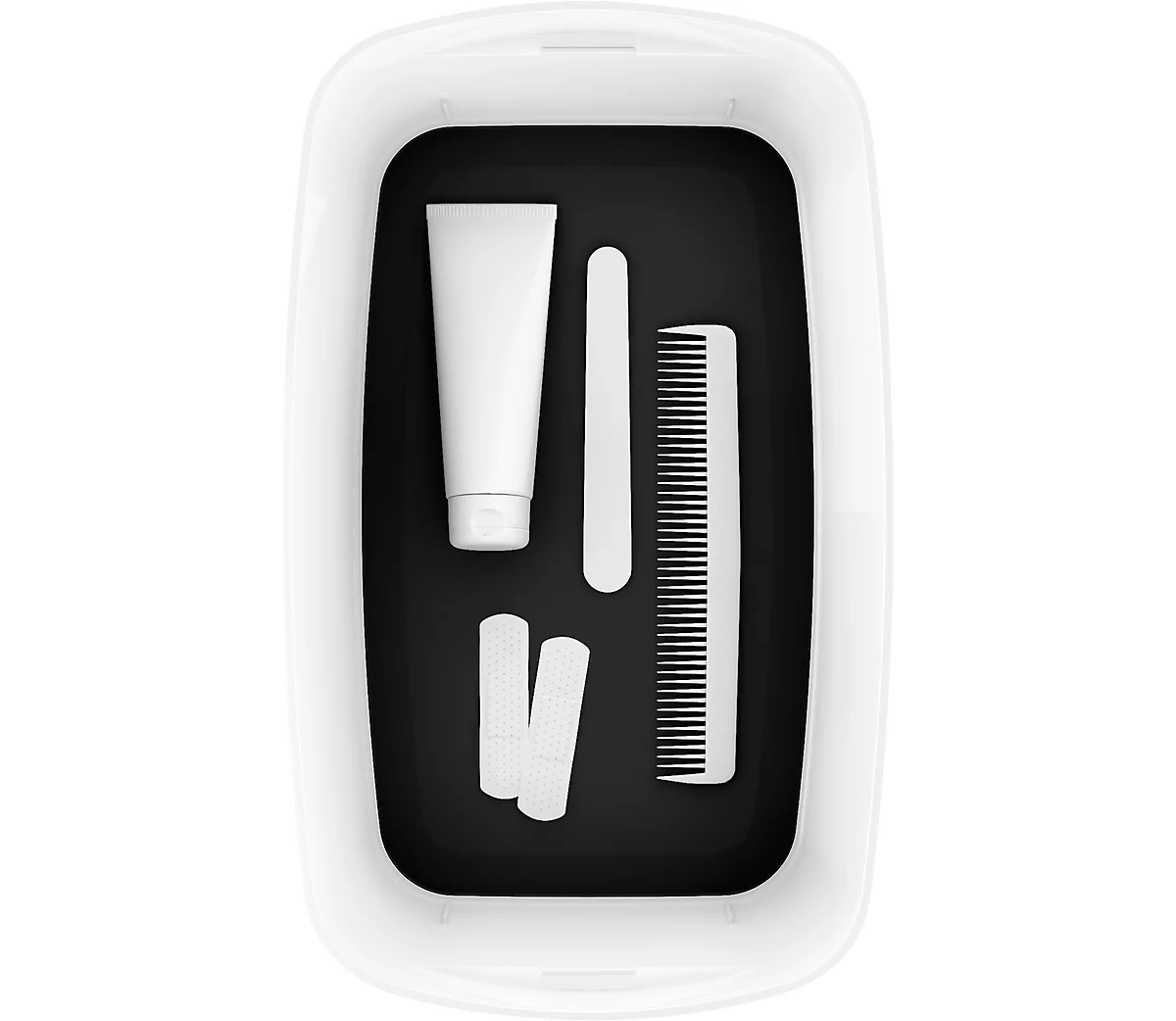Caja de almacenamiento Leitz MyBox, DIN A5, para utensilios, blanco/negro