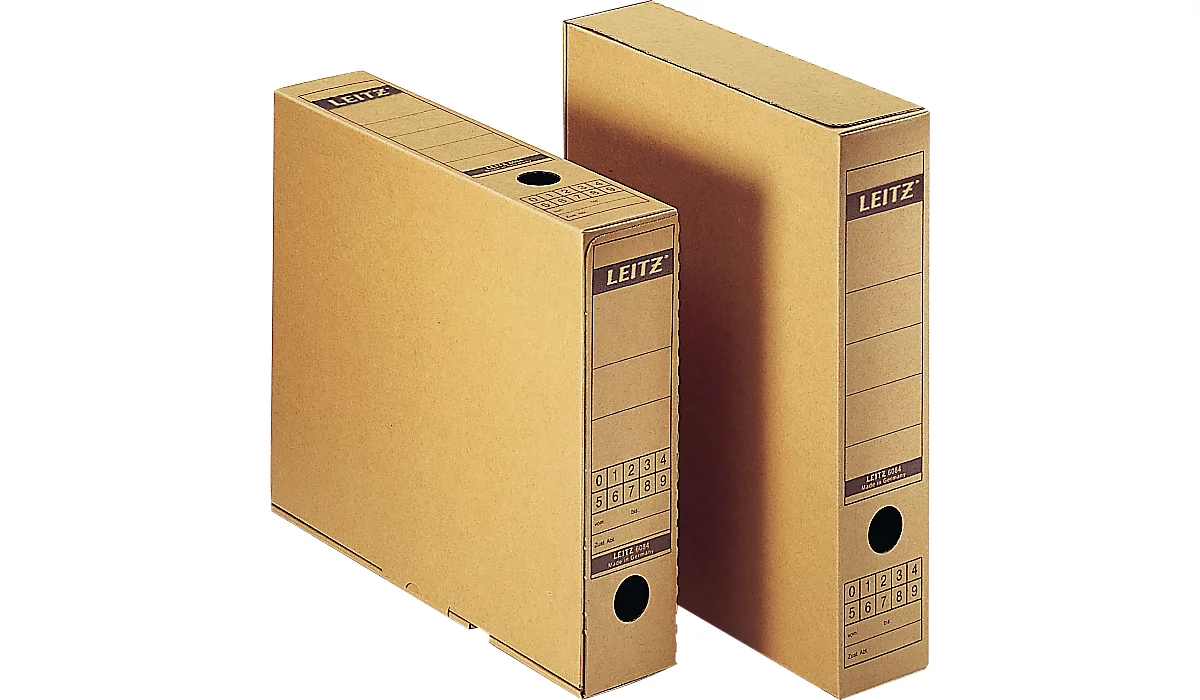 Caja de archivo con solapa de cierre de LEITZ® 6084