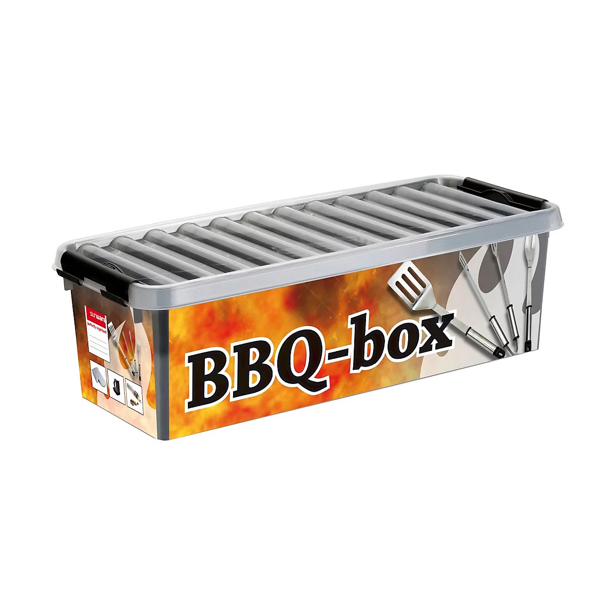 Caja de barbacoa Sunware Q-line, 9,5 l, incl. inserción para piezas pequeñas