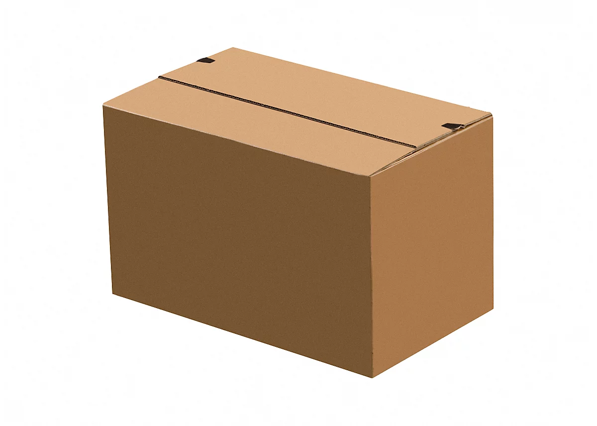 Caja de envío, con fondo automático, resellable, hasta 20 kg, L 270 x A 140 x A 130 mm, cartón ondulado, marrón