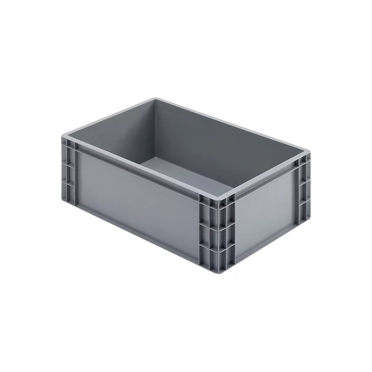 Caja de panadería Ringoplast Euro Box, 43,5 l, apta para alimentos, versión cerrada, sin tapa, L 600 x A 400 x A 223 mm, plástico, gris