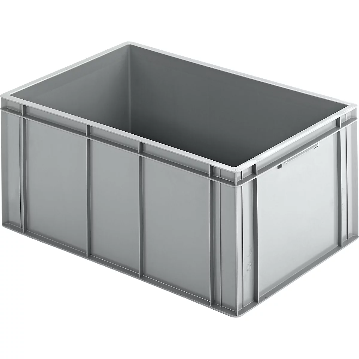 Caja de panadería Ringoplast Euro Box, 56,8 l, apta para alimentos, versión cerrada, sin tapa, L 600 x A 400 x A 273 mm, plástico, gris