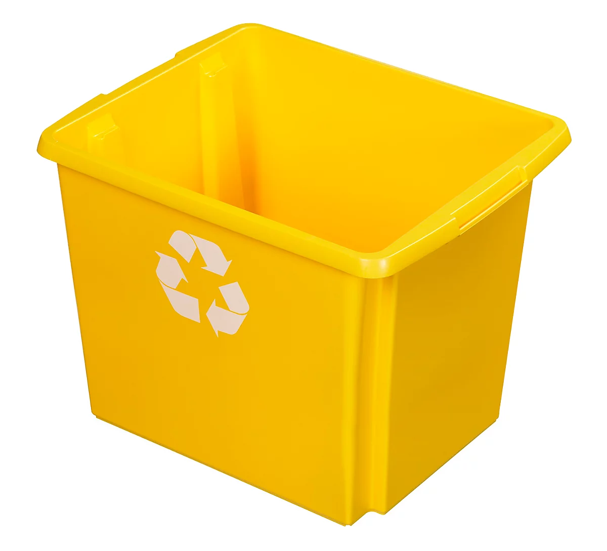 Caja de reciclaje Sunware Nesta, 45 l, L 455 x A 360 x A 360 mm, amarilla