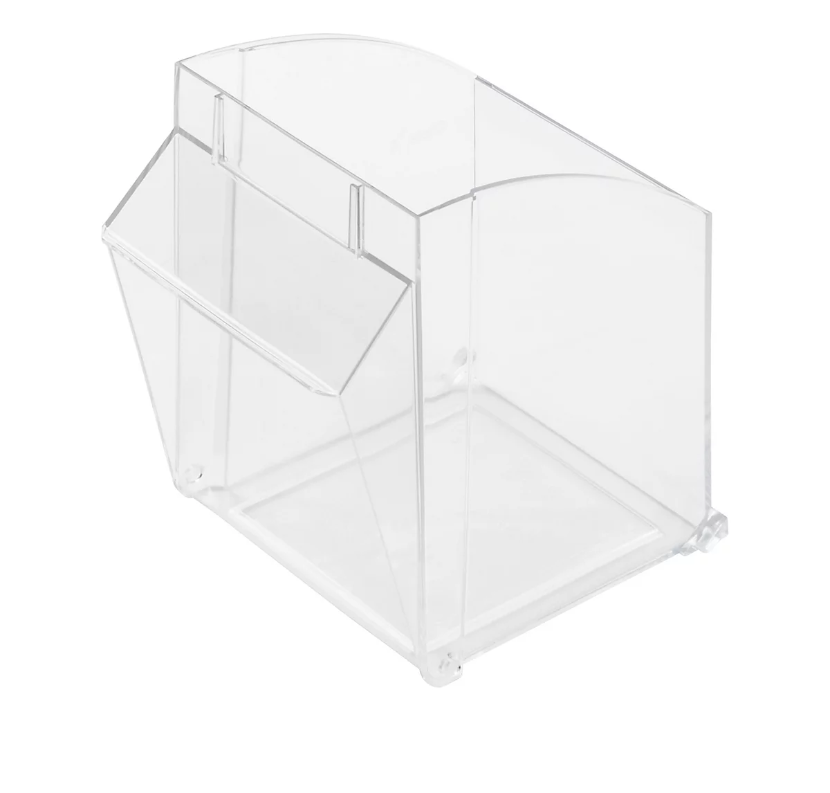Caja de repuesto para el almacenamiento de objetos pequeños MultiStore, tamaño 4, vol. 2,1 l, ancho 128 x fondo 128 x alto 133 mm, poliestireno, 1 pieza