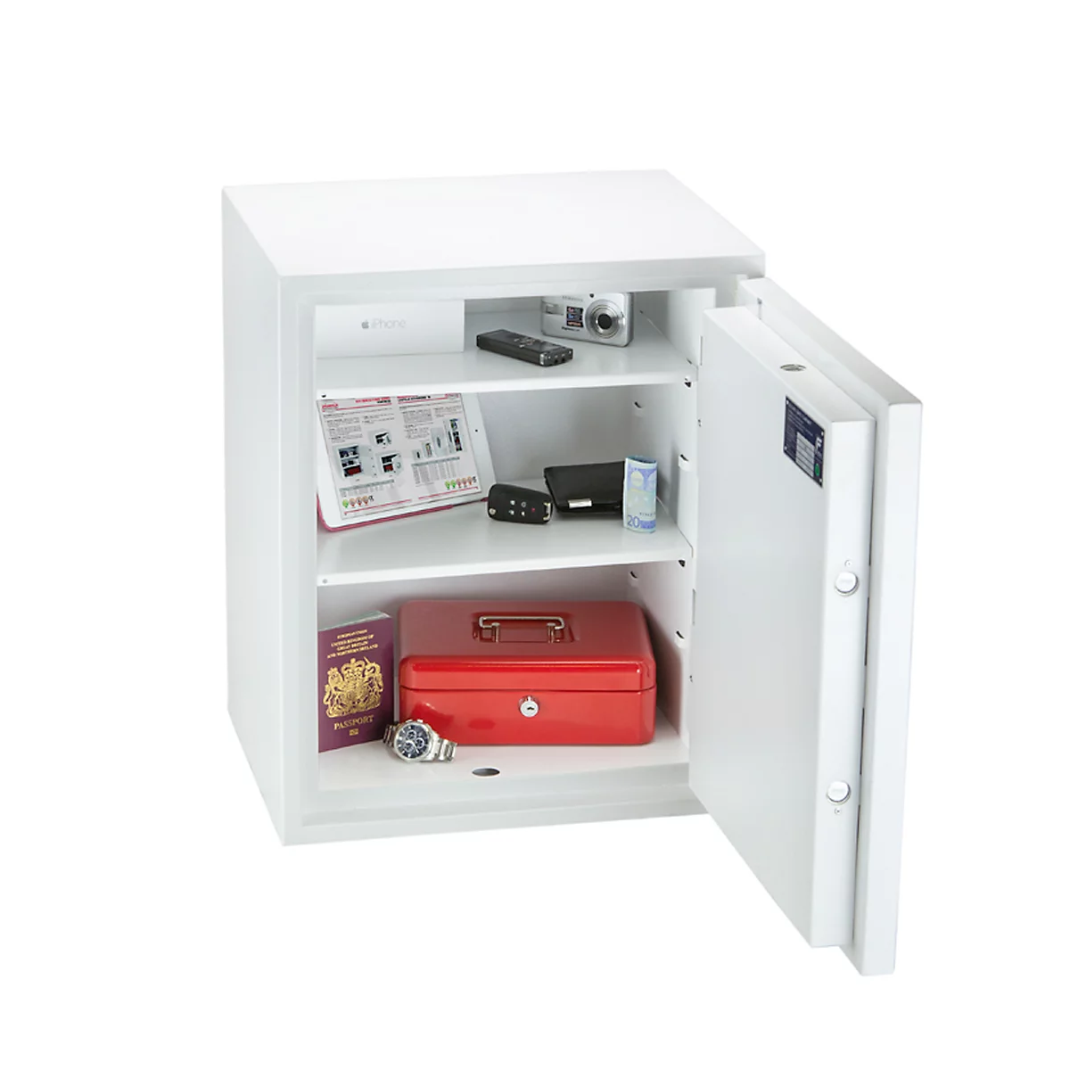 Caja de seguridad Fortress, serie SS1183, Al 550 x An 450 x P 350 mm, cerradura electr.