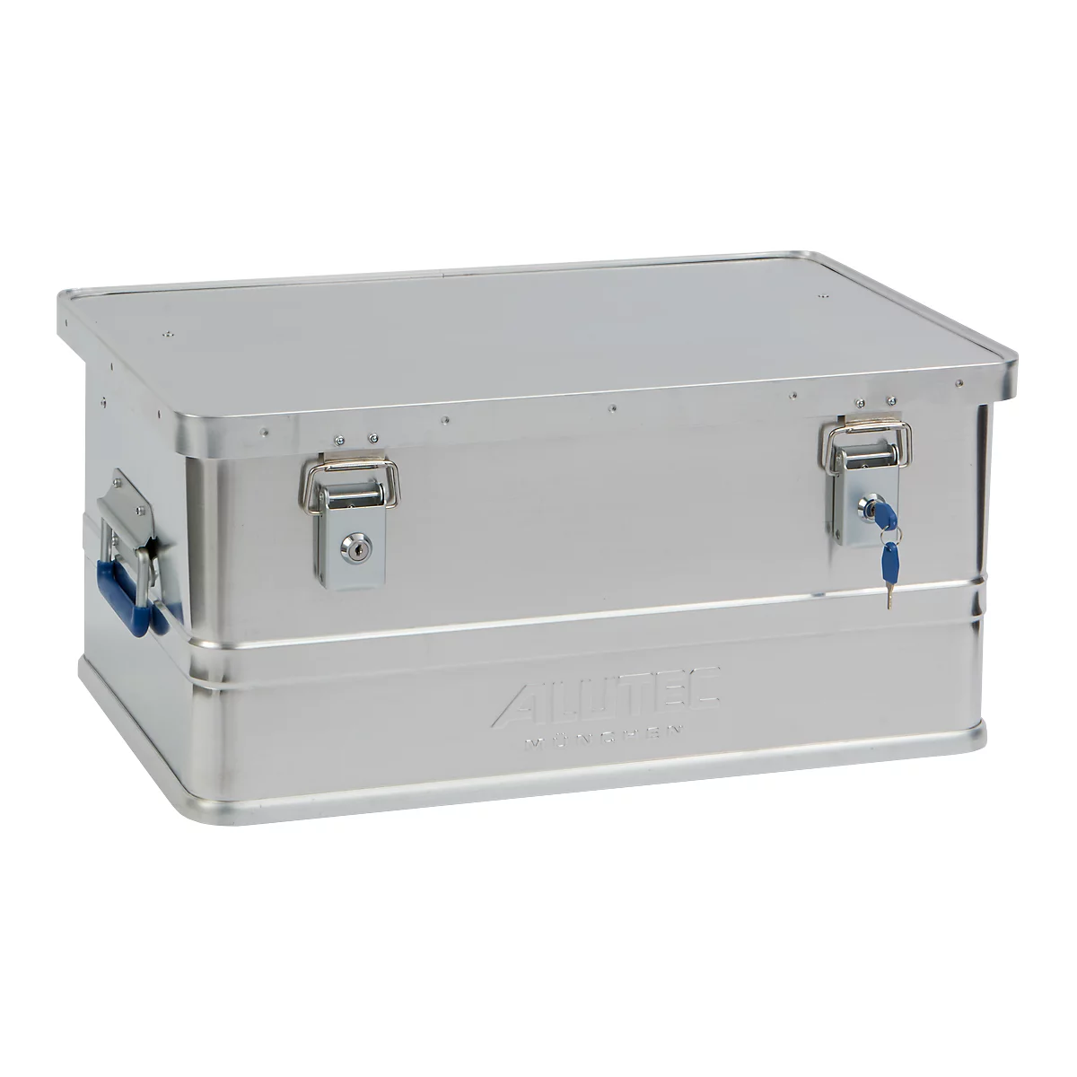 Caja de transporte Alutec CLASSIC 48, aluminio, 48 l, L 575 x An 385 x Al 270 mm, cerraduras de cilindro