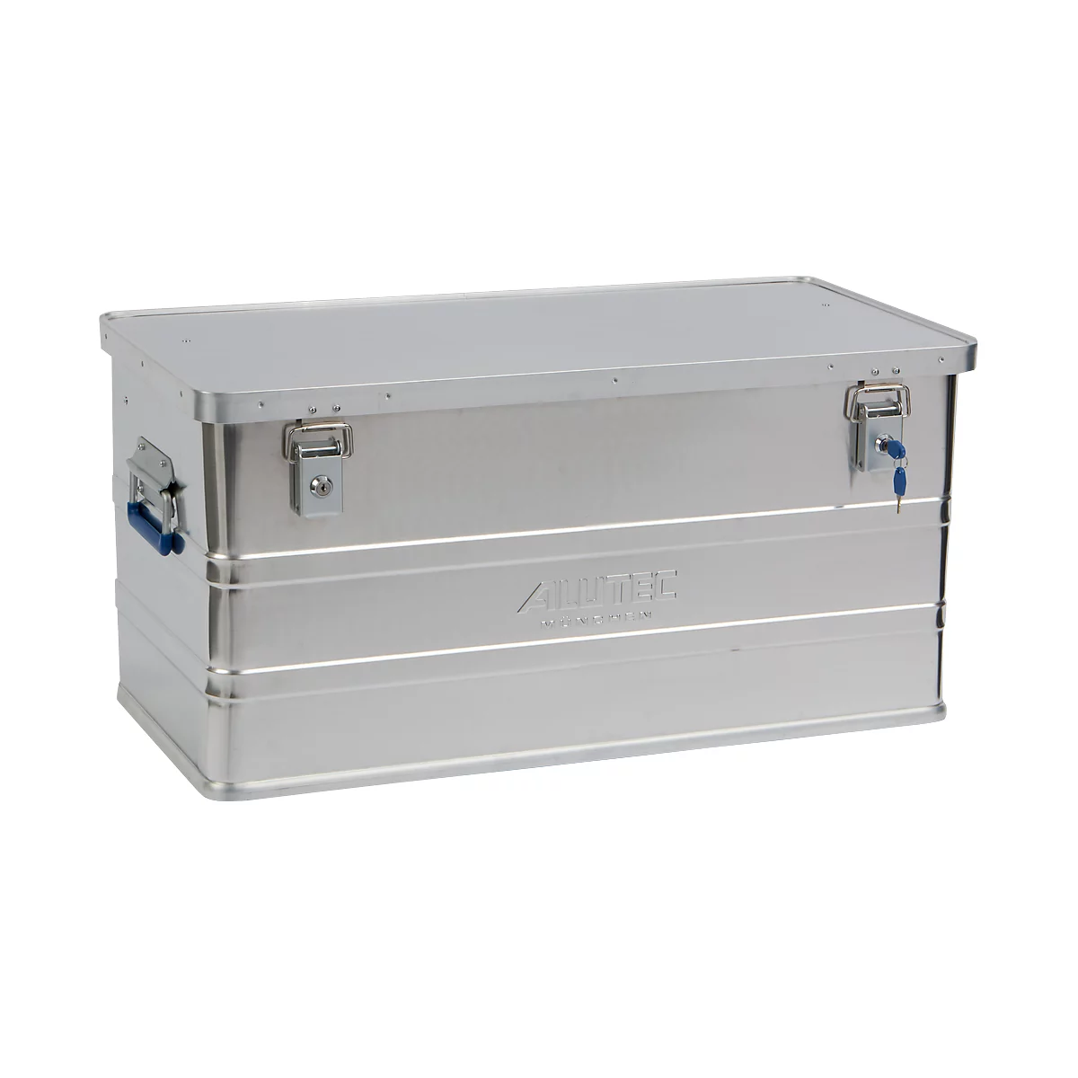 Caja de transporte Alutec CLASSIC 93, aluminio, 93 l, L 775 x An 385 x Al 375 mm, cerraduras de cilindro