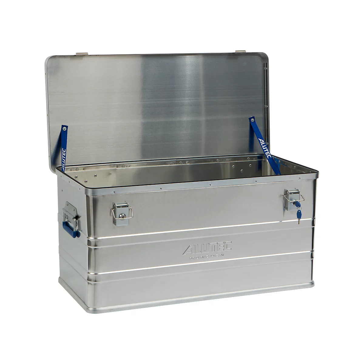 Caja de transporte Alutec CLASSIC 93, aluminio, 93 l, L 775 x An 385 x Al 375 mm, cerraduras de cilindro