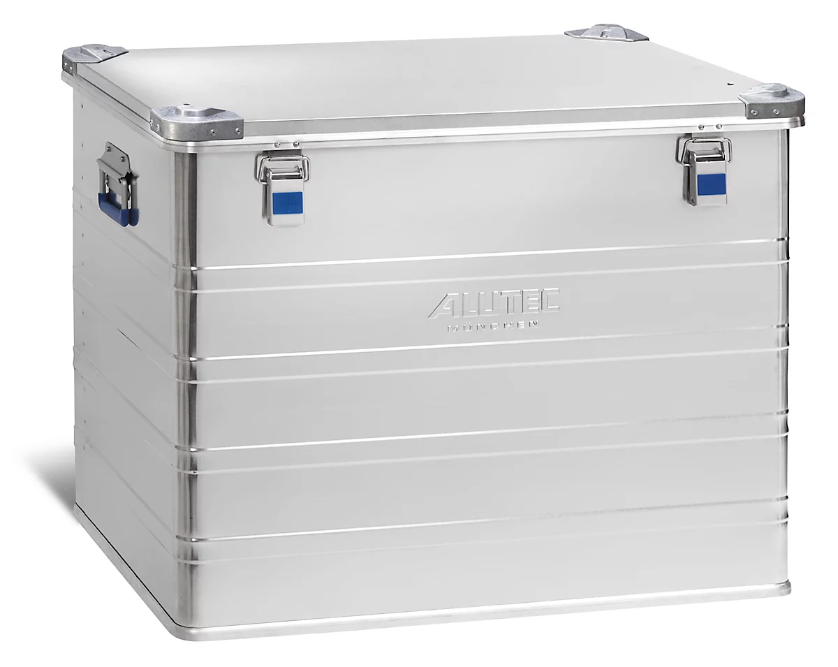 Caja de transporte Alutec INDUSTRY 243, aluminio, 243 l, L 782 x An 585 x Al 619 mm, con esquinas apilables, tapa robusta