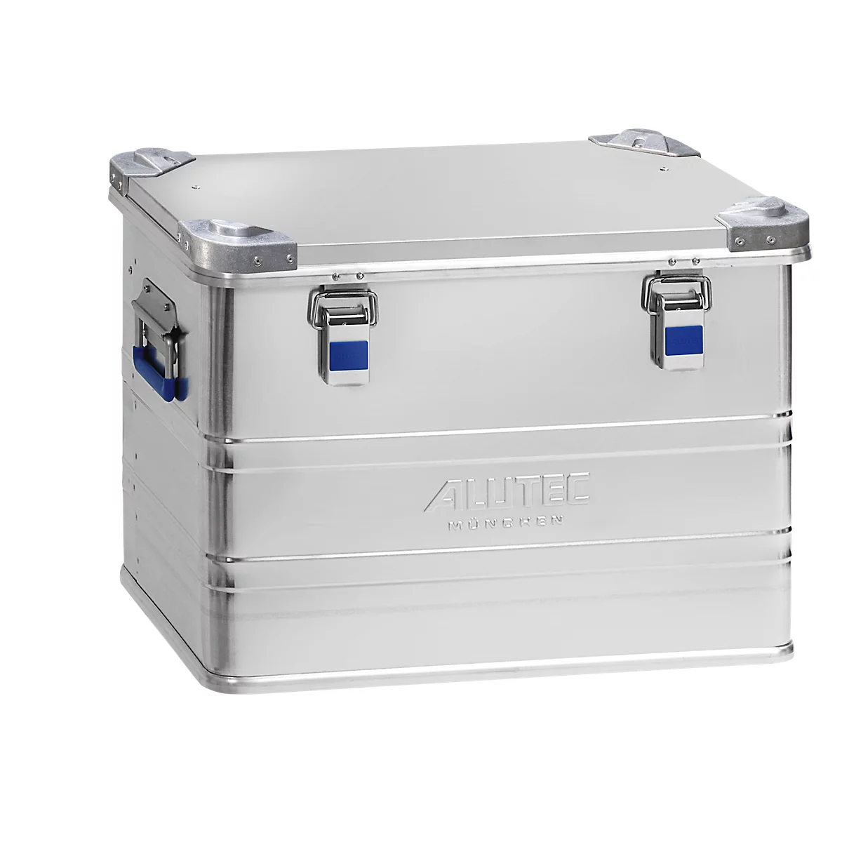 Caja de transporte Alutec INDUSTRY 73, aluminio, 73 l, L 580 x A 385 x A 410 mm, con esquinas apilables, tapa robusta