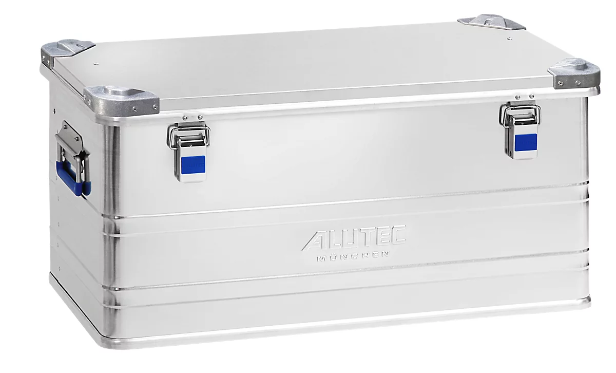 Caja de transporte Alutec INDUSTRY 92, aluminio, 92 l, L 780 x An 385 x Al 379 mm, con esquinas apilables, tapa robusta