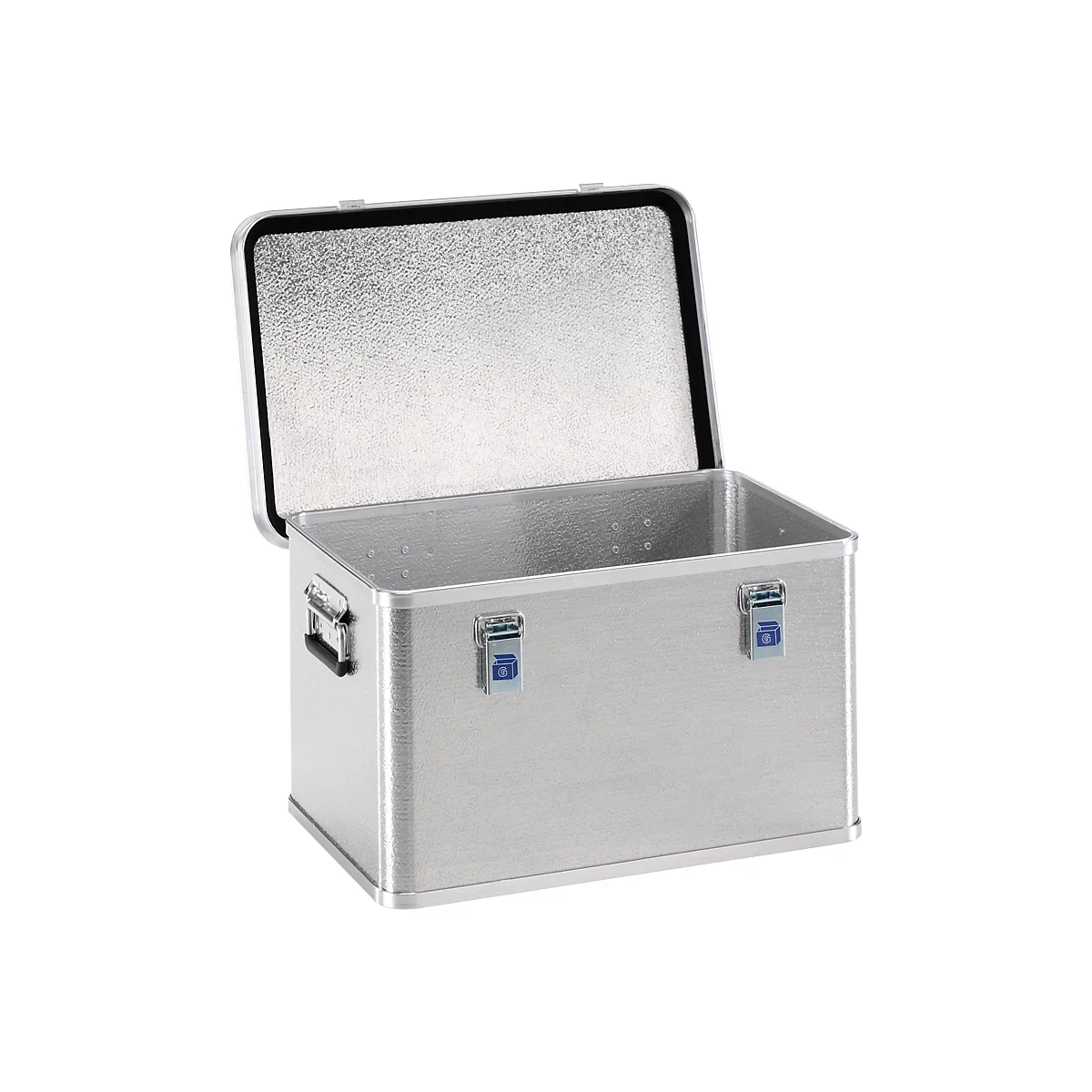 Caja estándar, metal ligero, sin esquinas apilables, 60 l