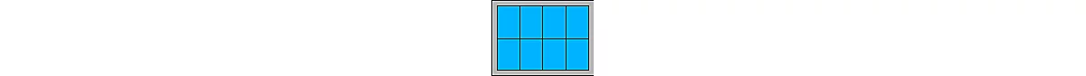 Caja insertable EK 4081, azul, PP, 40 unidades