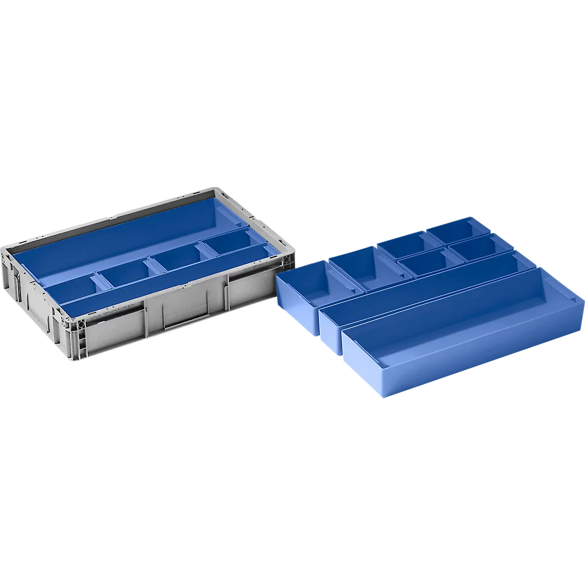 Caja insertable EK 6081, PP, azul, 40 unidades