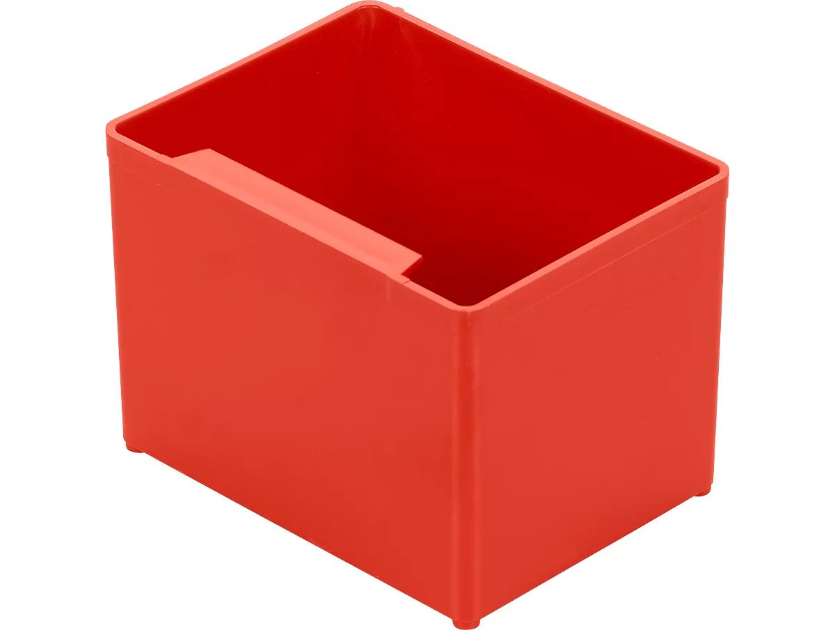 Caja insertable EK 752, rojo, PP, 20 unidades