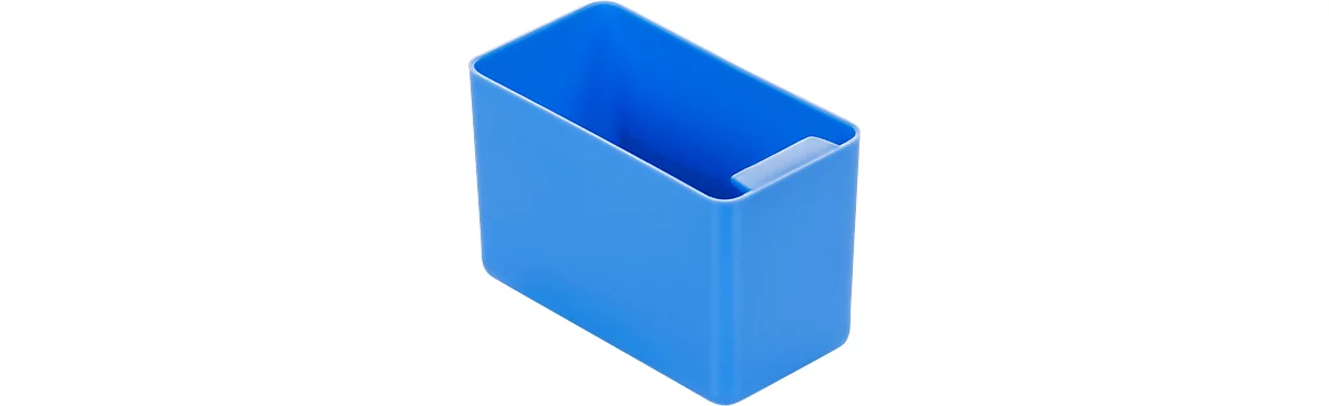 Caja insertable, poliestireno, L 90 x An 48 x Al 60 mm, azul